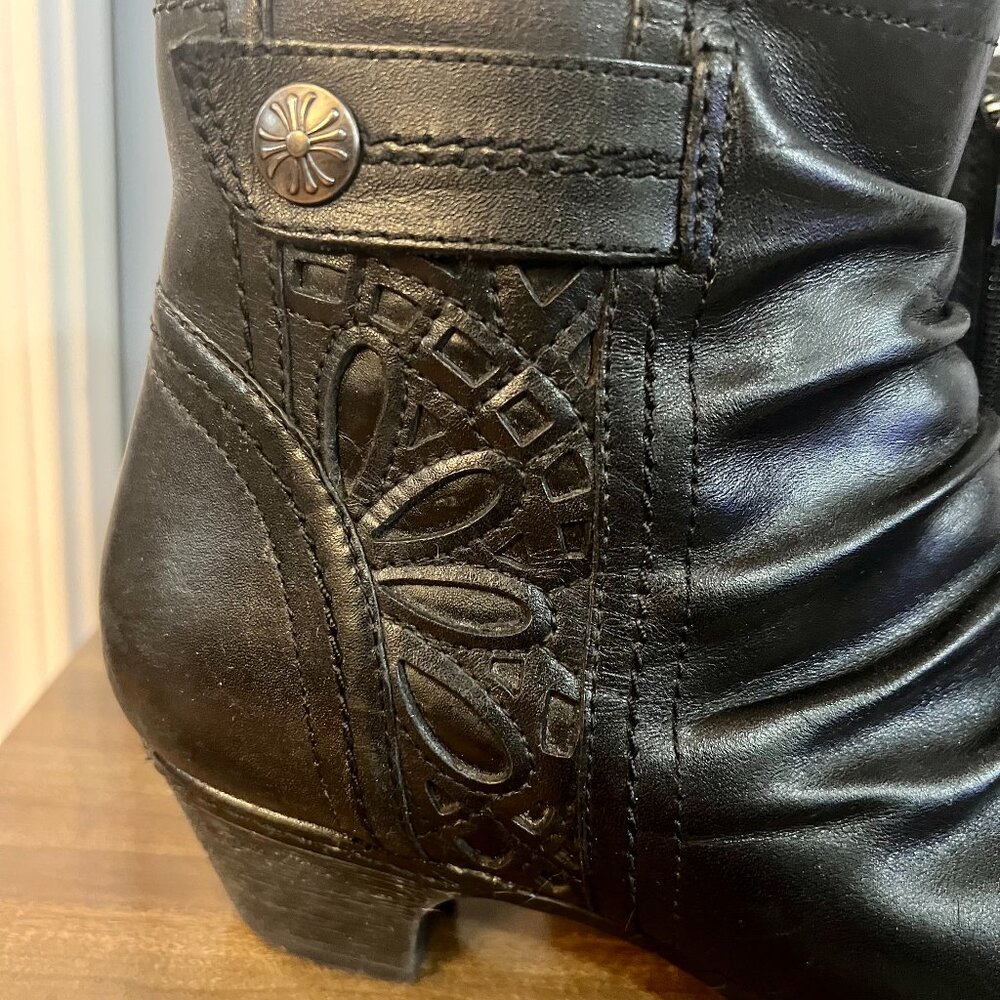 Rockport Brynn Black Leather Booties - Picture 5 of 8